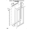 KitchenAid KSSS48DAX03 cabinet trims and breaker trim diagram