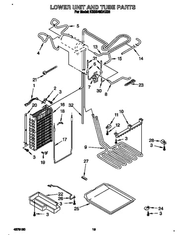 Lower unit and tube
