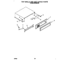 KitchenAid KSSS48DAX03 top grille and unit cover diagram