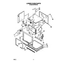 Whirlpool RB770PXYB2 lower oven diagram