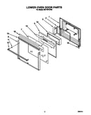 Lower oven door