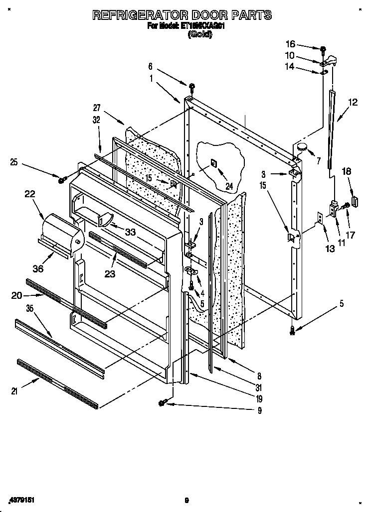 Refrigerator door