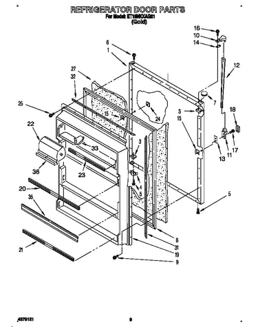 Refrigerator door