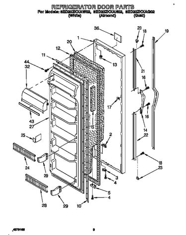 Refrigerator door