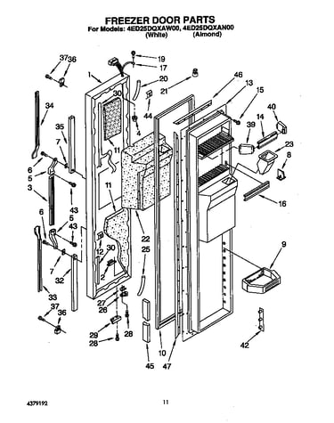 Freezer door