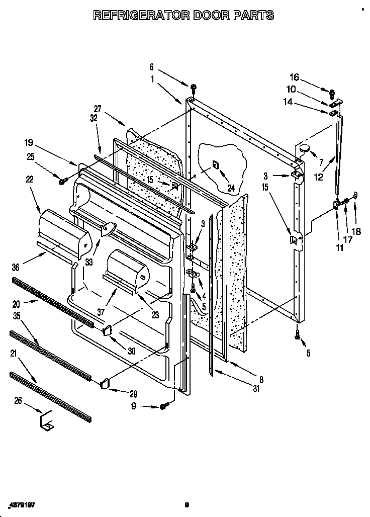 Refrigerator door