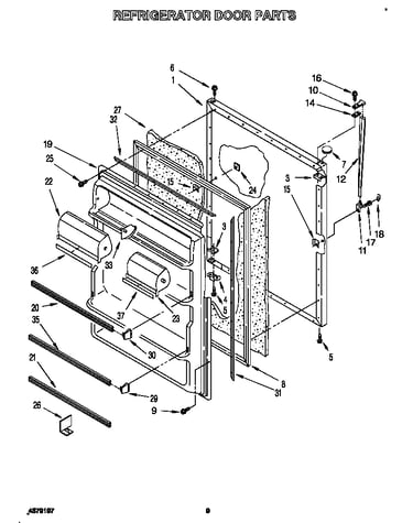 Refrigerator door
