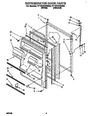 Refrigerator door