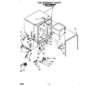 Whirlpool GDP8500XBN0 tub assembly diagram