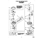Whirlpool DP8500XBN0 pump and motor diagram