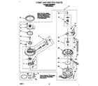 Whirlpool DU8750XB0 pump and motor diagram