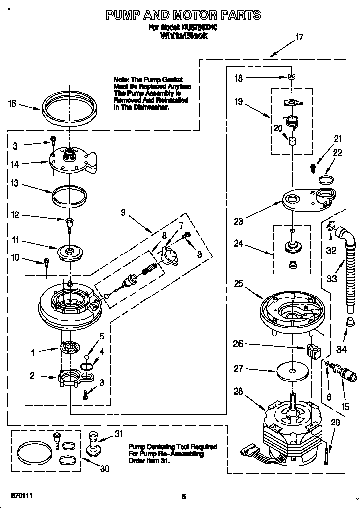Pump and motor