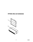 Optional wall cap accessories