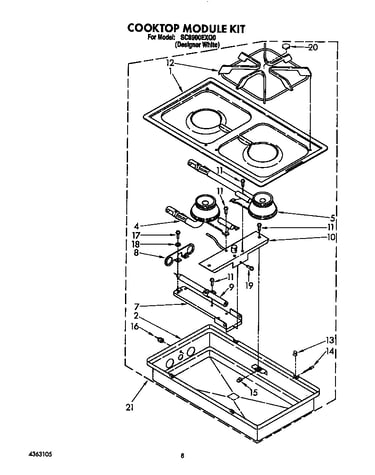 Cooktop module kit