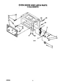 Oven door and latch