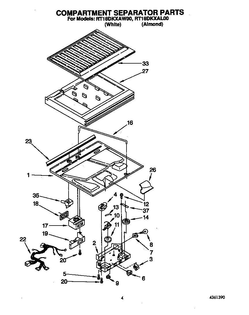 Compartment separator