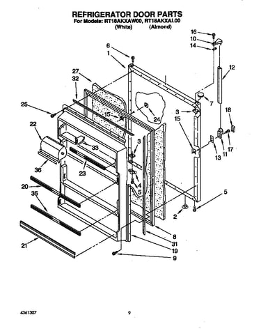 Refrigerator door
