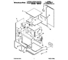 KitchenAid KEBS276YWH4 upper oven diagram