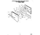 KitchenAid KEBS276YWH4 upper and lower oven door diagram