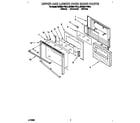 KitchenAid KEBS277YWH4 upper and lower oven door diagram