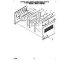 KitchenAid KEBS207YWH3 upper and lower oven door diagram
