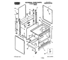 Roper FEP210VW4 external oven diagram