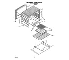 Roper FEP210VW4 internal oven diagram