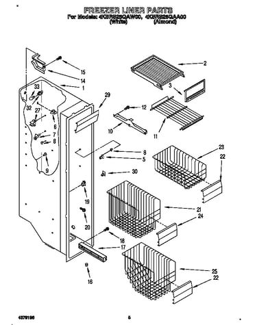 Freezer liner