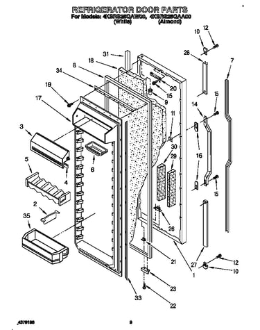 Refrigerator door