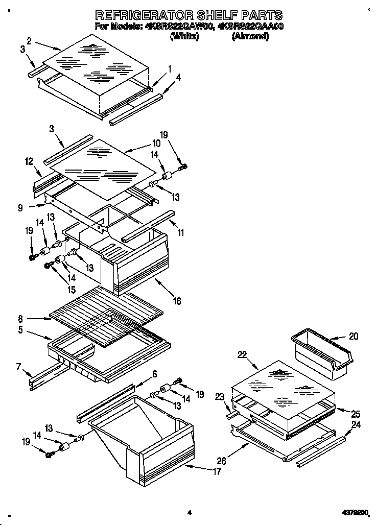 Refrigerator shelf