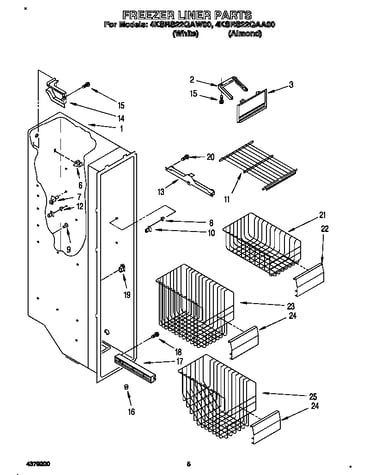 Freezer liner