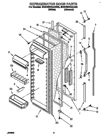 Refrigerator door