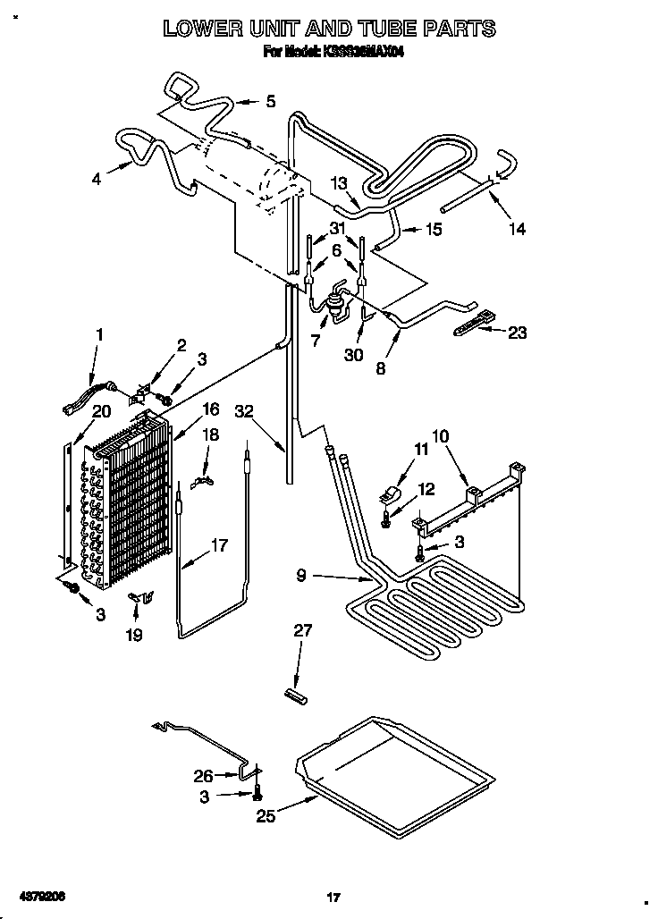 Lower unit and tube