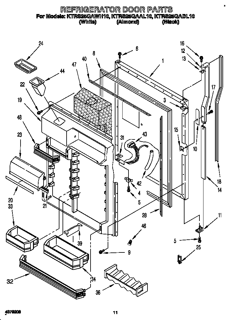 Refrigerator door