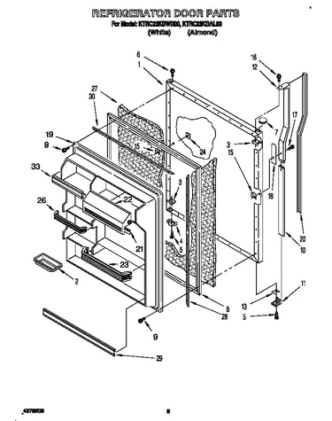 Refrigerator door