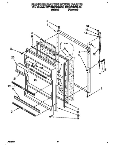 Refrigerator door