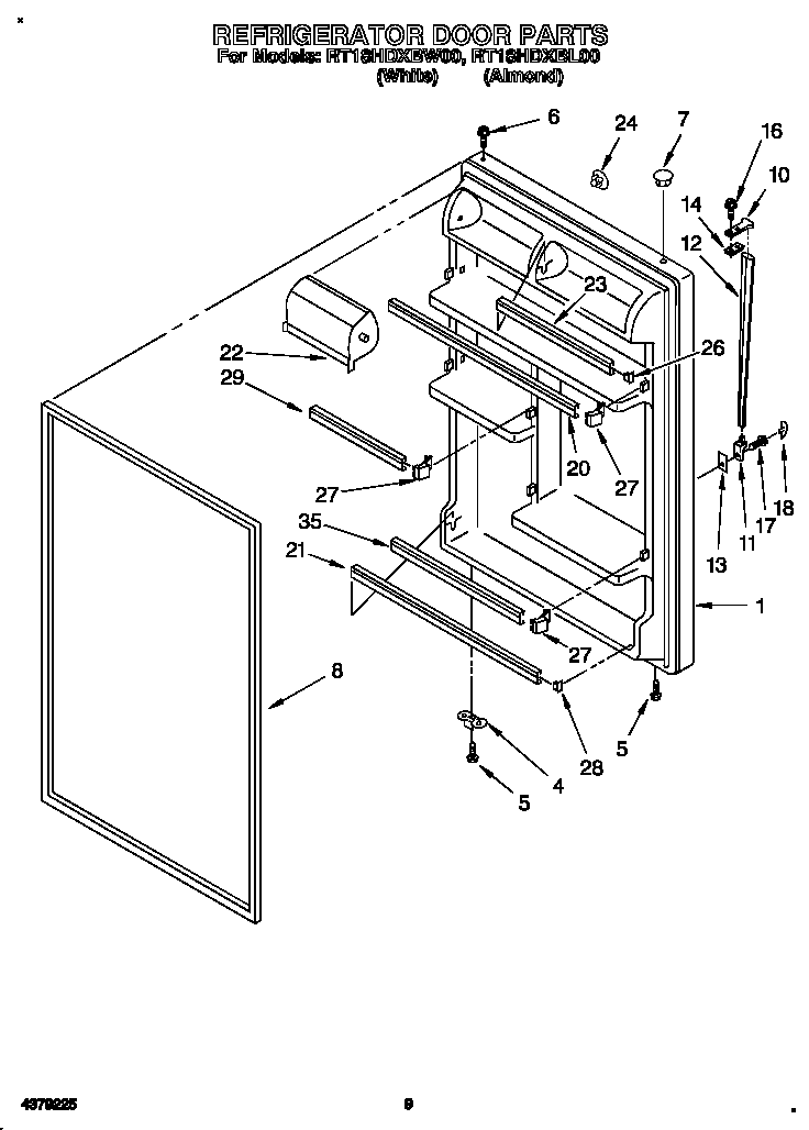 Refrigerator door