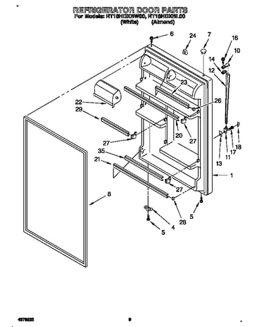 Refrigerator door