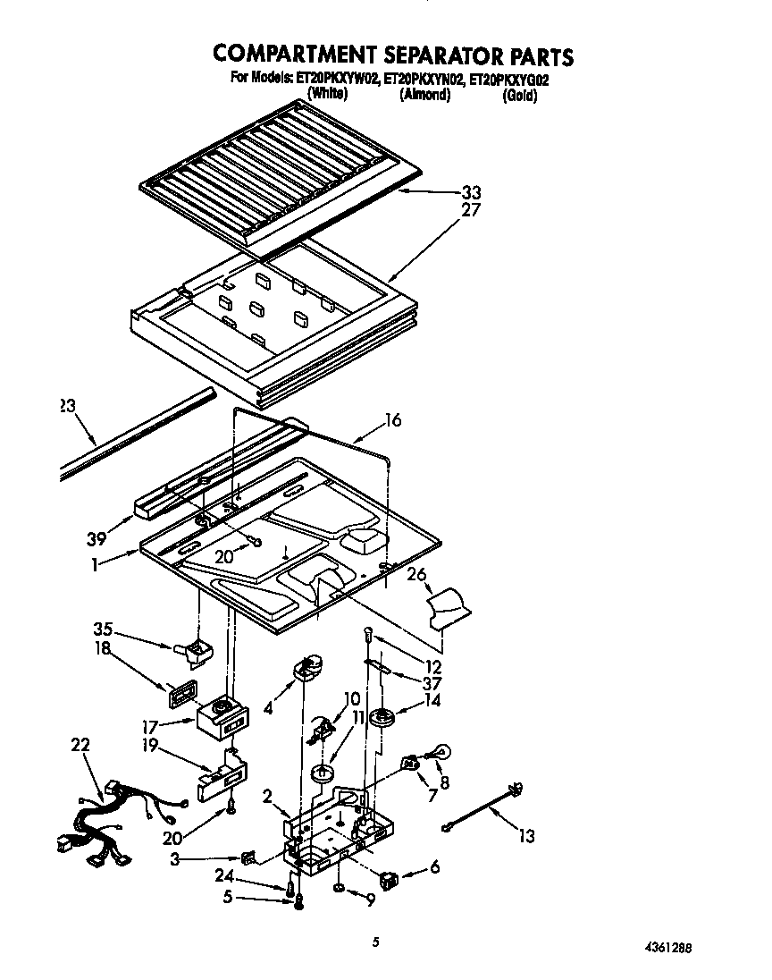 Compartment separator