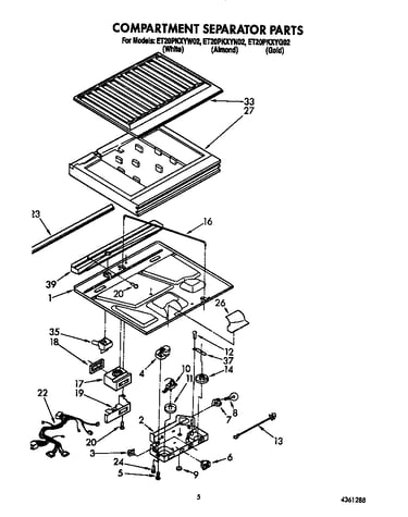 Compartment separator