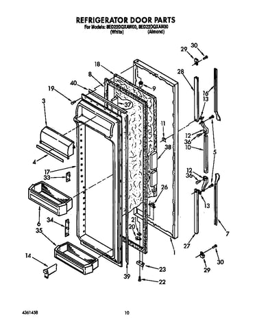 Refrigerator door