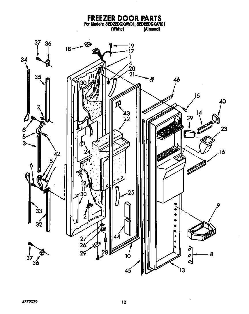 Freezer door