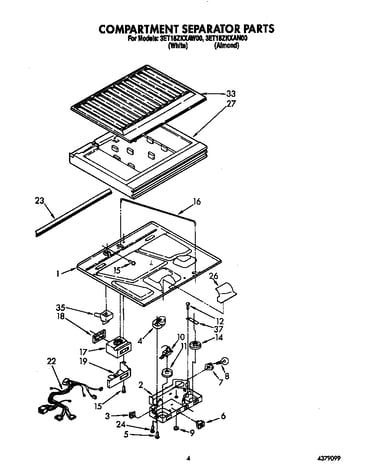 Compartment separator