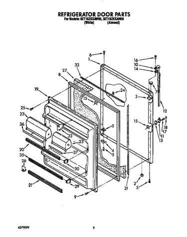 Refrigerator door