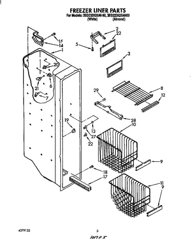 Freezer liner