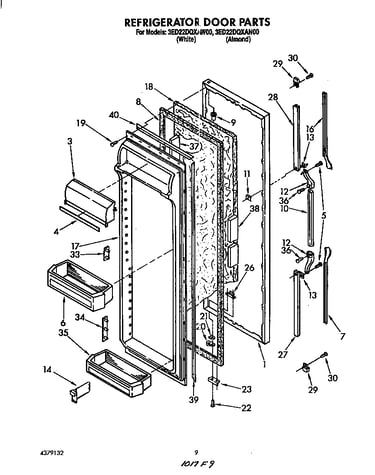 Refrigerator door