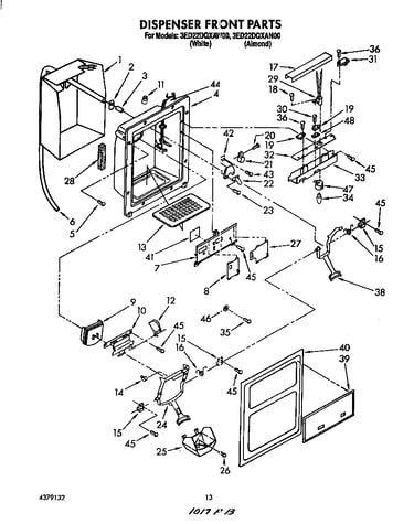 Dispenser front
