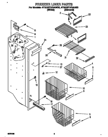 Freezer liner