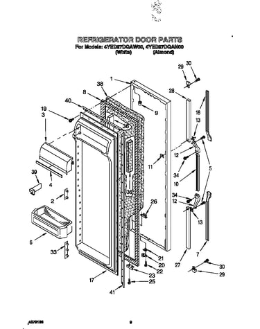 Refrigerator door