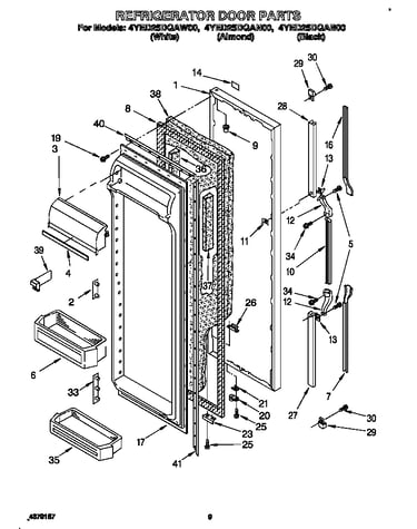 Refrigerator door